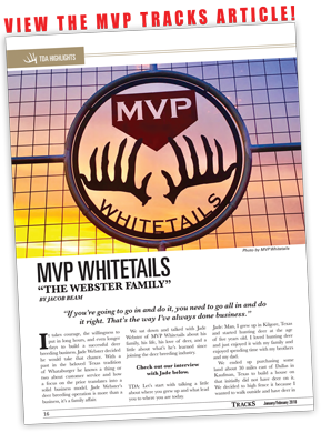 Texas Deer Breeder MVP Whitetails - MVP Tracks Article